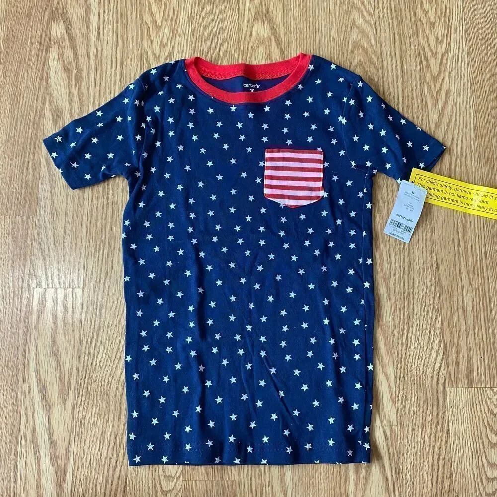 Carters Boys Patriotic Pocket Tee 10